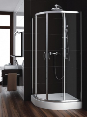 Душевая кабина AQUAFORM NIGRA 100-091111 полукруглая