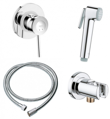 Гигиеничесский душ Grohe BauClassic 111048 (29048000+28105000+27512001+28628000)