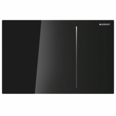Клавиша смыва Geberit Sigma70 115.620.SJ.1, двойной смыв, стекло чёрное