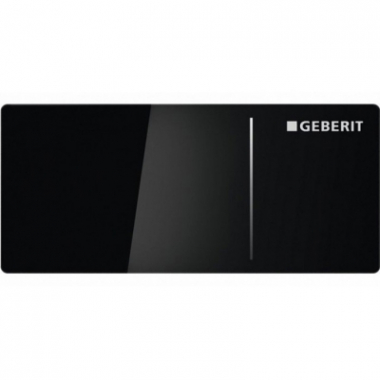 Клавиша смыва Geberit Sigma 70 115.630.SJ.1,  двойной смыв, для Sigma бачков 12 см, стекло чёрное