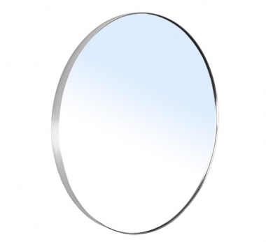 Зеркало круглое 60*60см на шлифованной нержавеющей раме, с контурной белой подсветкой 16-06-999