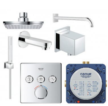 Душевой набор Grohe SmartControl Cube для душа на 3 потребителя скрытый монтаж 23409SC2