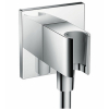 Шланговое присоединение с держателем Hansgrohe Fixfit Porter Square 26486000