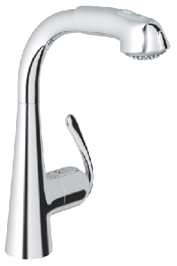 Смеситель для мойки Grohe Zedra-NEW, хром 32553