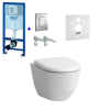 Комплект: Инсталляционная система Grohe 38772001+ подвесной унитаз Laufen Pro с крышкой (H8619560000001 + 38772001 + 37131000) 38771956