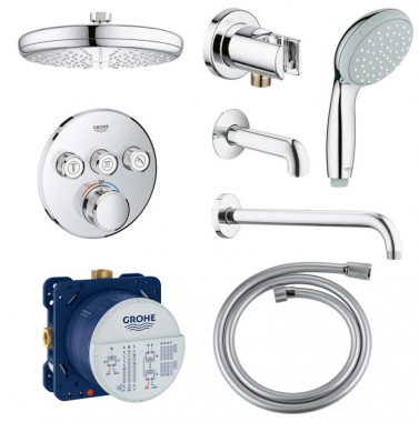 Душевая система скрытого монтажа на 3 потребителя Grohe Smart Control 34614SC2