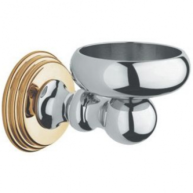 Держатель мыльницы без мыльницы Sinfonia Хром/Золото Grohe 40045IG