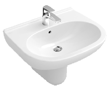 Умывальник O.novo Villeroy & Boch 650 x 510 мм