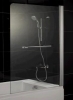 Шторка для ванной Eger 80*150 стекло тонированное 5 мм, профиль хром