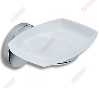 Стеклянная мыльница 120мм x 80мм Metalia 1