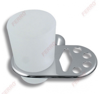 Держатель для зубных щёток со стаканом Metalia 3