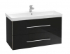 Тумба под раковину Villeroy&Boch Avento 760*520*447 мм с 2 выдвижными ящиками crystal black A89100B3