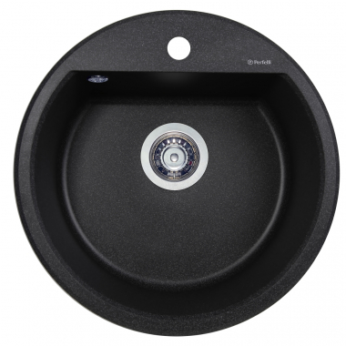 Кухонная мойка Perfelli ALVA RGA 104-49 BLACK 49х49х19,4 см