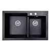 Кухонная мойка Perfelli BIANCO PGB 2081-79 BLACK METALLIC