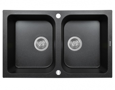 Кухонная мойка Perfelli CELINE PGC 208-76  BLACK 76х48х18,4 см
