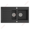 Мойка двухкамерная Ferro Ozzy DRG52/91B 91x52 см, графит
