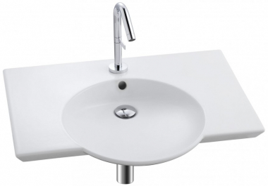 Подвесная раковина-столешница Jacob Delafon Formilia Spherik 70 Х 46/54.5 см Е4492-00