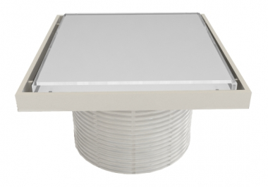 Надставки для трапа со стеклянной решеткой или под плитку (WHITE) 150х150 мм