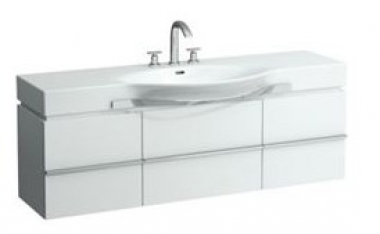 Корпус для шкафа с 1 ящиком и 2 двери под раковиной 150 х 51 см белый H4013510754631