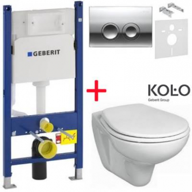 Унитаз Kolo Idol M1310002U с крышкой с доводчиком + Инсталляция Geberit 458.161.21.1