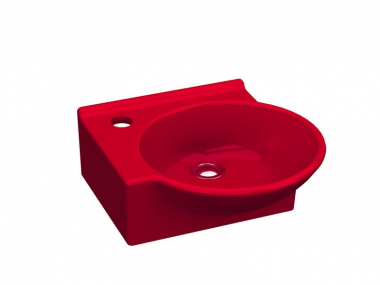 Myra Mini Умывальник 36 см красный, левый 0201-0367-08 IDEVIT