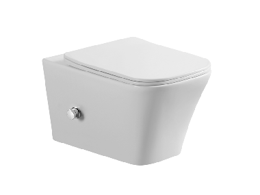 Чаша подвесного унитаза ASIGNATURA Simple Line Rimless с сиденьем, функц. биде и смесителем 37872805