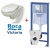 Унитаз подвесной Roca Victoria с крышкой с доводчиком + Инсталяция Grohe 38775001