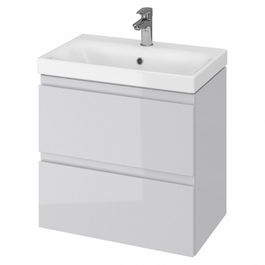 Шафка B05 МОДУО СЛІМ + раковина 60 , сіра