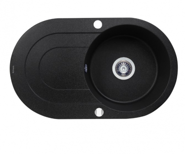 Кухонная мойка Perfelli ORVIETTO OGO 1114-78 BLACK METALLIC 78х47х20,4 см