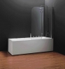 Шторка для ванны двух элементная профиль блестящий хром;матовое стекло 1150х1400 QP97(right) 68036