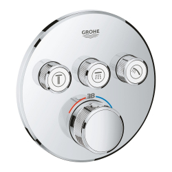 Внешняя часть термостатического смесителя Grohe Grohtherm SmartControl 29121000 на 3 выхода