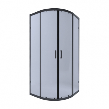 Душевая кабина Qtap TAURUS BLA1099AC6, полукруг, 90x90, стекло 6мм Clear, раздвиж., без поддона TAUBLA1099AC6