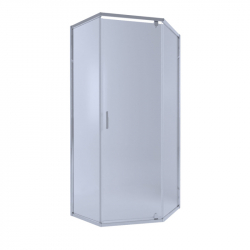 Душевая кабина Q-tap SCORPIO CRM10995-AC6, пятиуг., 90x90, стекло 6мм Clear, распаш., без поддона SCOCRM10995AC6