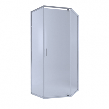 Душевая кабина Q-tap SCORPIO CRM10995-AC6, пятиуг., 90x90, стекло 6мм Clear, распаш., без поддона SCOCRM10995AC6