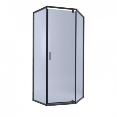 Душевая кабина Q-tap SCORPIO BLA10995-AC6, пятиуг., 90x90, стекло 6мм Clear, распаш., без поддона SCOBLA10995AC6