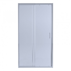 Душевая дверь в нишу Qtap TAURUS CRM201-11.C6, стекло 6мм Clear, CalcLess, рег. проф. 97-108x185 см, раздвиж. TAUCRM20111C6