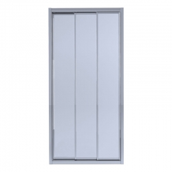 Душевая дверь в нишу Qtap UNIFOLD CRM208.C4, стекло 4мм Clear, CalcLess, 78-81x185, складная универс. UNICRM208C4