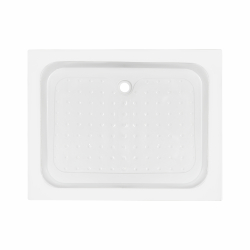 Душовий піддон KAPIELKA ST100x80х14 низький, прямокутний, діаметр зливу 52 мм Lidz