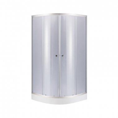 Душова кабіна Lidz Latwa SC80x80.SAT.LOW.GR, скло тон. 4 мм + Lidz Душовий піддон KAPIELKA ST80x80x15