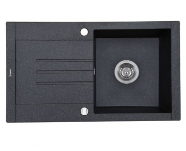 Кухонная мойка Perfelli TINETTO PGT 114-76 BLACK METALLIC 76х44х17,8 см